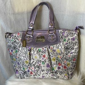 FAUX Coach Leatherware Poppy Tote